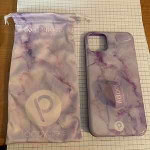 Loopy iPhone 11 PRO MAX case purple, new